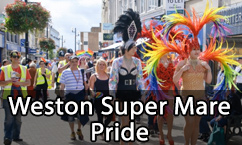 Weston Super Mare Pride Flags